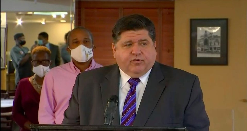 Pritzker warns of ‘nightmare scenario’ of cuts in policing,
schools — and thousands of layoffs — without federal funds 1
