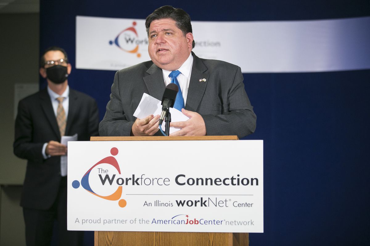 Gov. J.B. Pritzker announces funding to connect 1,300
unemployed residents with training and jobs, some in coronavirus
response 1 Gov. J.B. Pritzker announces funding to connect 1,300
unemployed residents with training and jobs, some in coronavirus
response 1