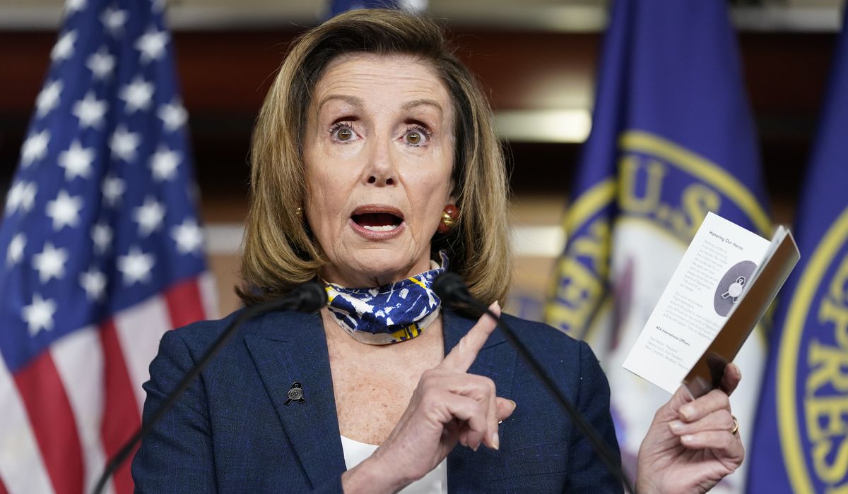 Nancy Pelosi: No coronavirus aid in government spending
bill 1 Nancy Pelosi: No coronavirus aid in government spending
bill 1