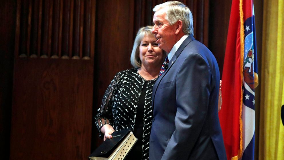 Wife of Missouri governor tests positive for
COVID-19 1