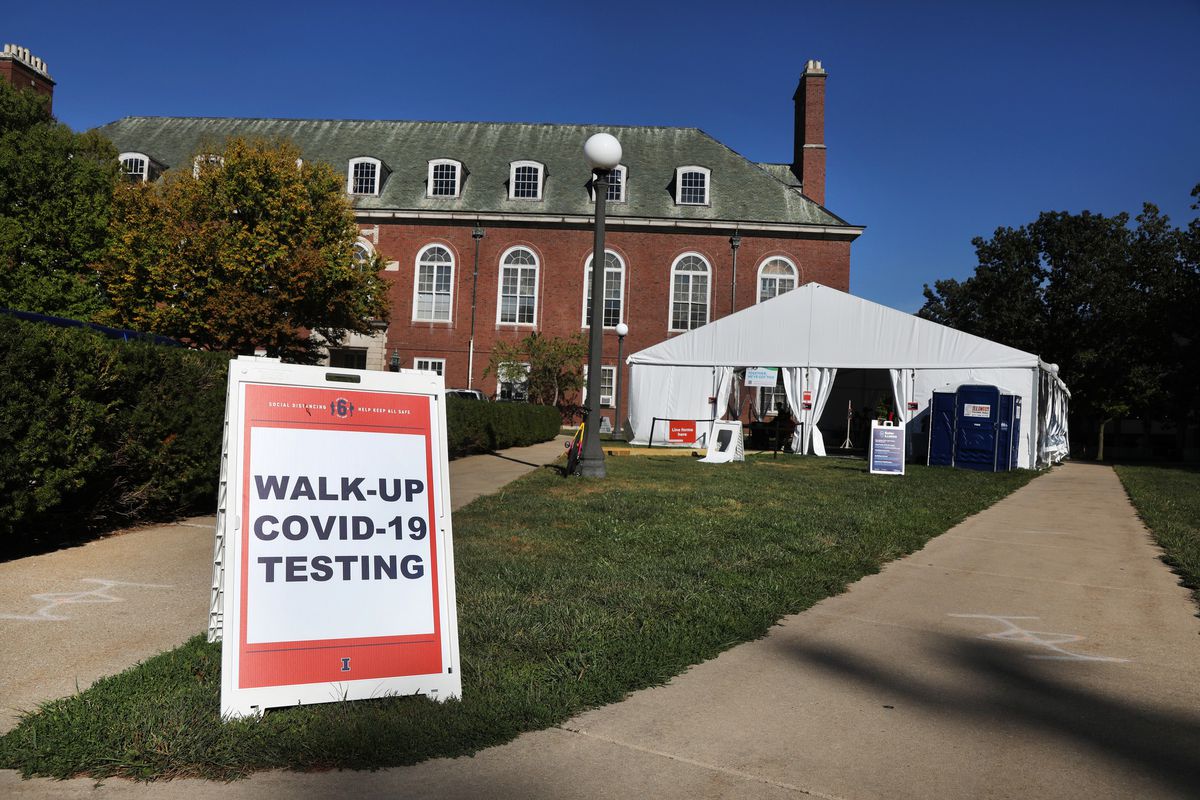 Champaign region could see stricter coronavirus rules as
positivity rate rises 1 Champaign region could see stricter coronavirus rules as
positivity rate rises 1