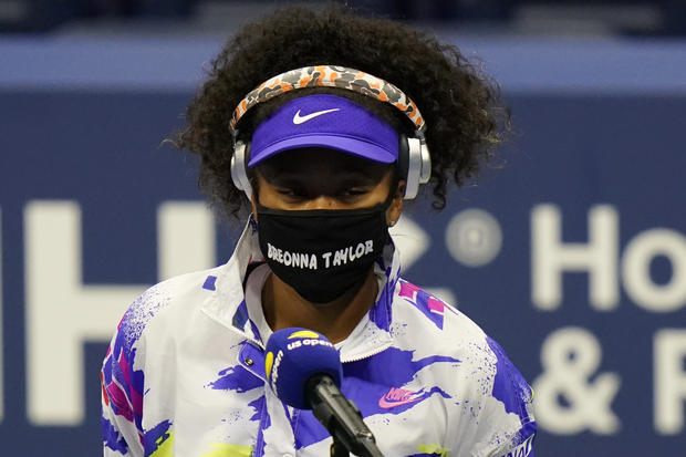 Naomi Osaka wears Breonna Taylor mask at U.S. Open 1