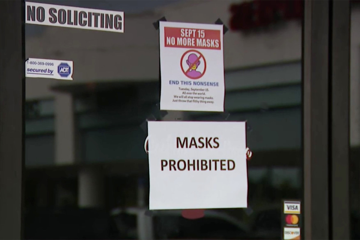Florida bar owner bans masks, will eject patrons who wear
face coverings 1