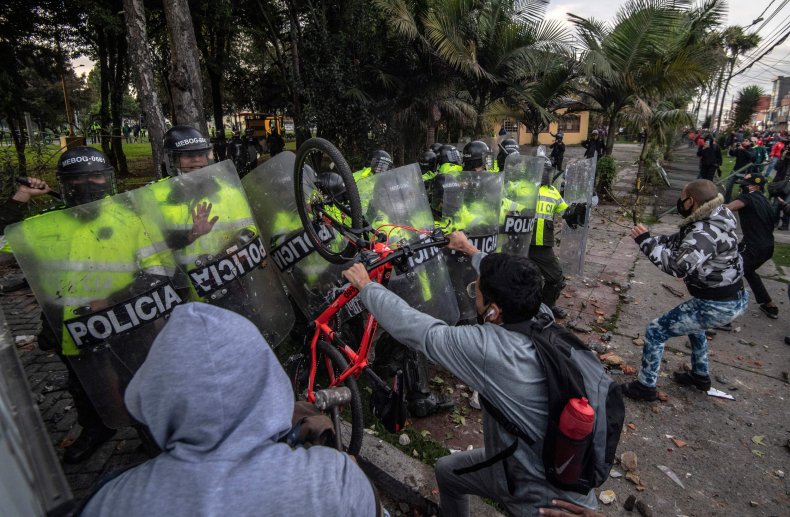 Bogota Riots As Police Killing of Unarmed Man Sparks Violent
Unrest in Colombia 1 Bogota Riots As Police Killing of Unarmed Man Sparks Violent
Unrest in Colombia 1
