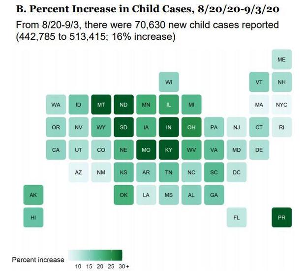513,415 U.S. kids have tested positive for COVID-19, report
says 1