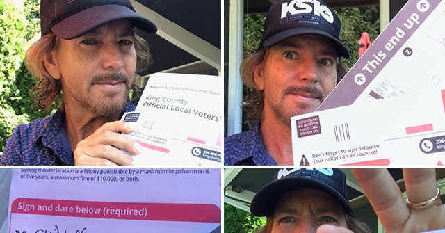 Pearl Jam’s Eddie Vedder Pushes Vote-by-Mail: ‘Greatest Form
of Non-Violent Protest’ 1