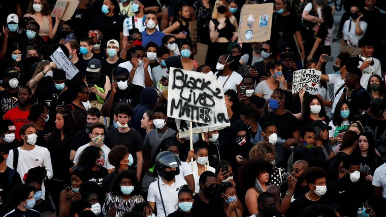 Black people in Paris recognized the injustice exposed after
George Floyd's death 1