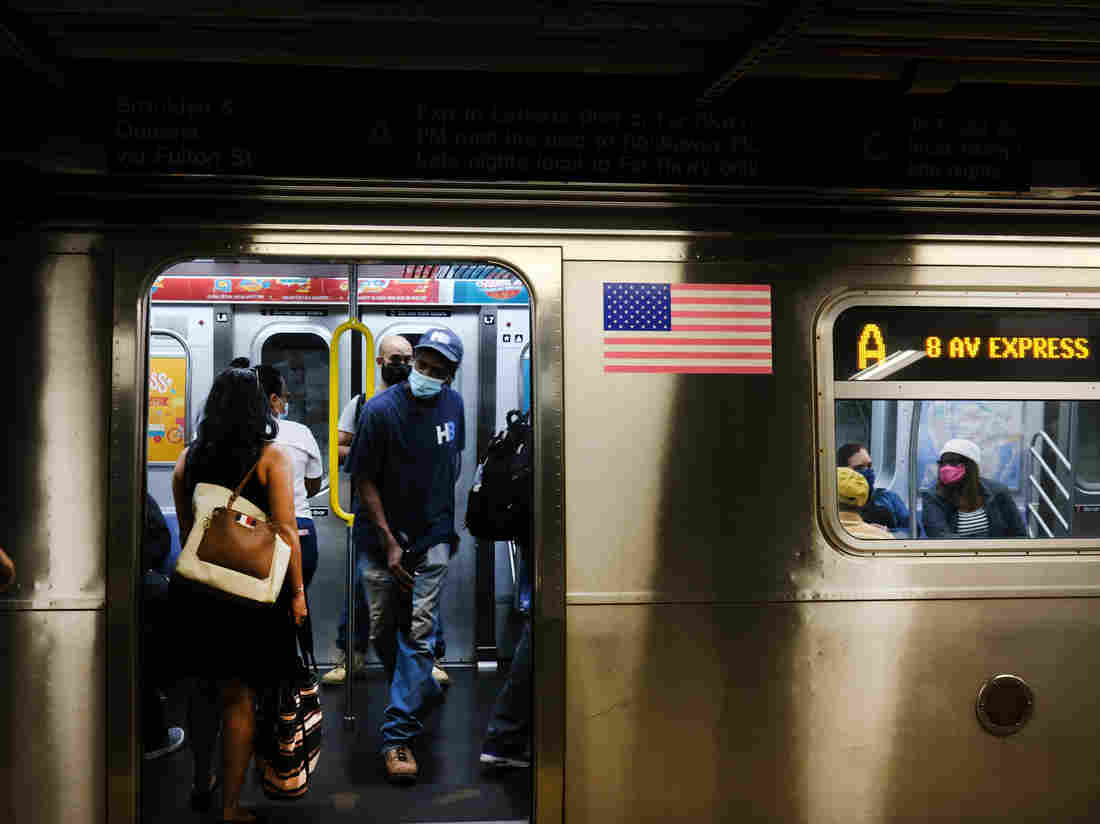 New York City Public Transit Riders Who Don't Mask Up Will
Face Fines Starting Monday 1
