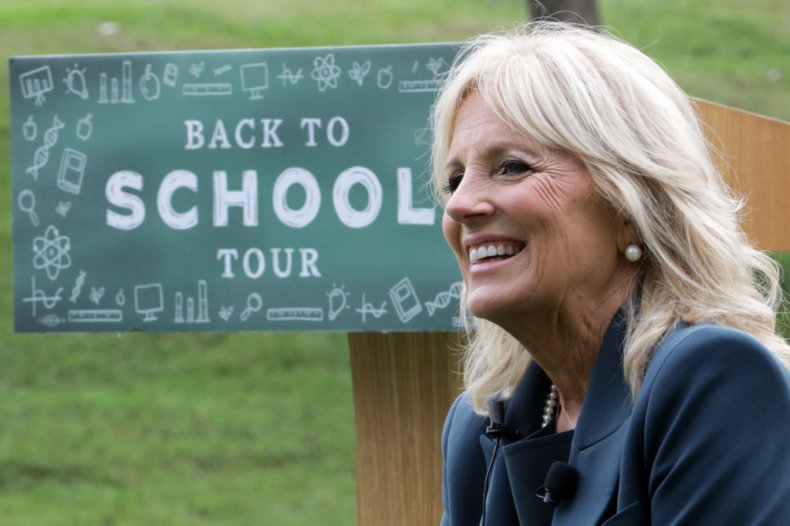 Jill Biden Says Returning to Schools Is a 'Life and Death
Issue' 1