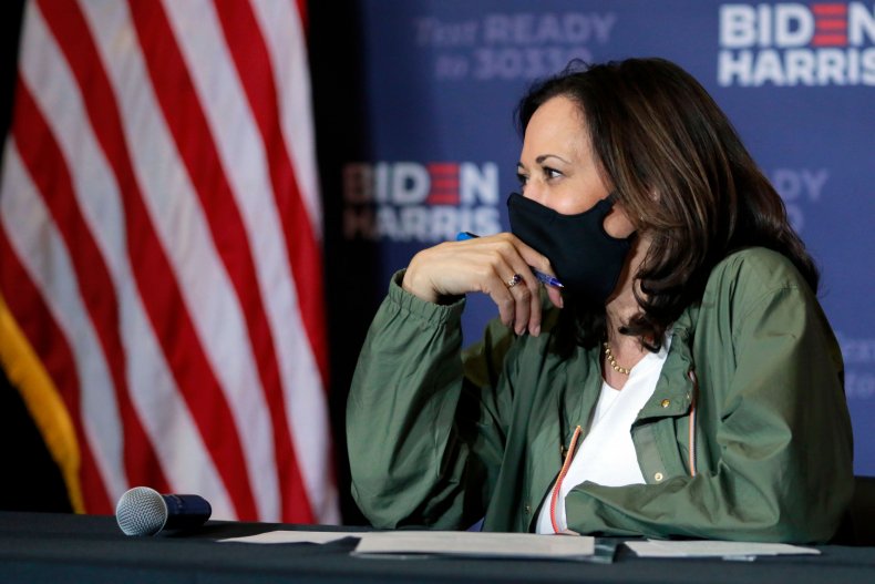 Harris Hits Trump on COVID-19 in Battleground Nevada, Where
Biden Leads Polls 1