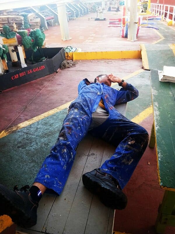 Sailors Trapped by Covid-19 Fight Exhaustion and
Despair 1