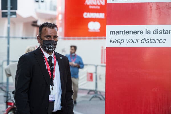 Venice Film Festival Opens, Defiant but Socially
Distanced 1