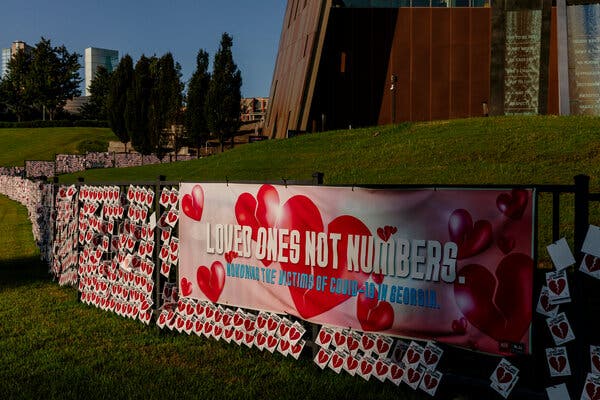 Covid-19 Deaths: With Flags, Crosses and Photos, Mourning
200,000 Dead 1