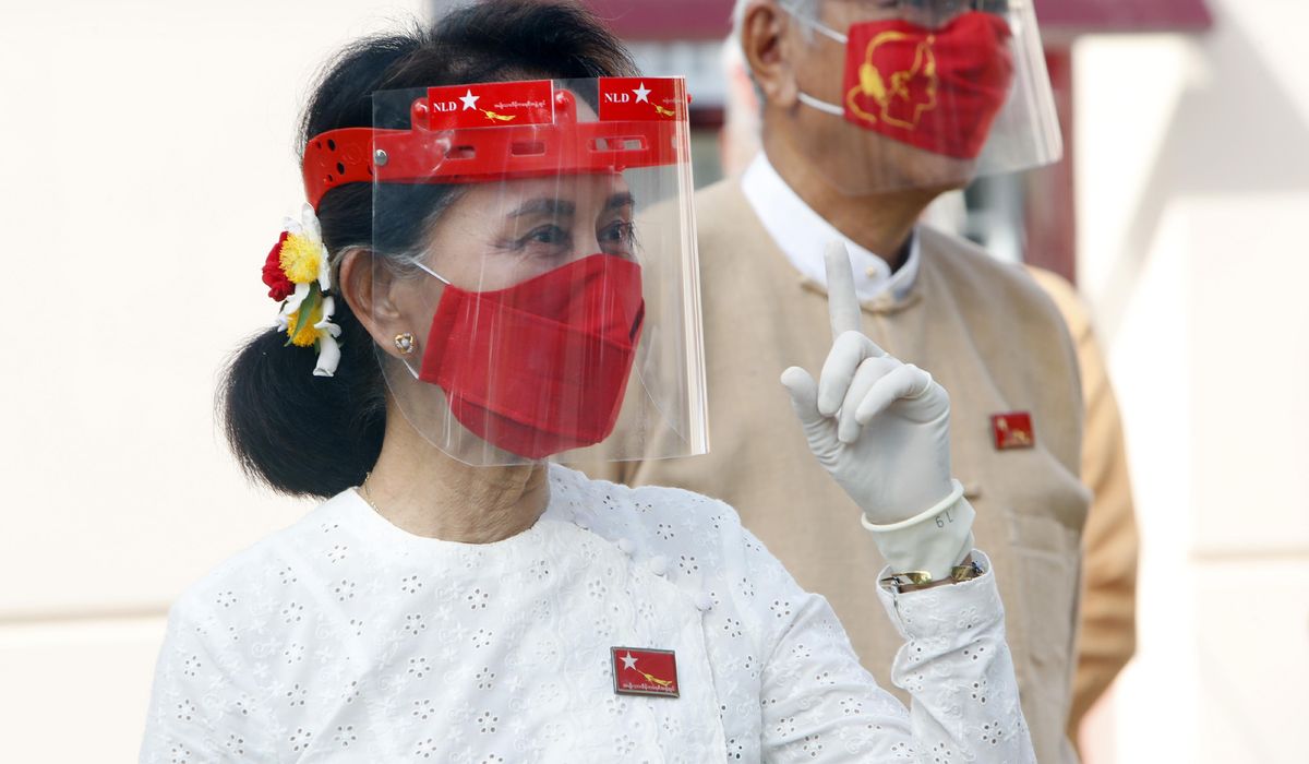 Suu Kyi opens campaign for Myanmar election amid virus
surge 1