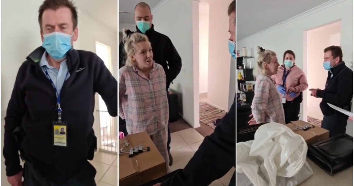 ORWELLIAN: Pregnant Australian Woman Arrested for Promoting
Anti-Lockdown Protest on Facebook 1