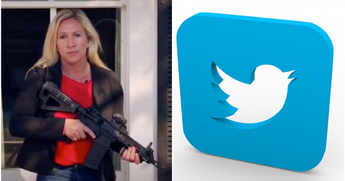Twitter Suspends Marjorie Taylor Greene’s Account, Forces
Her to Delete Post Against Mandatory Facemasks 1