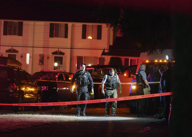 Suspect in killing of right-wing protester fatally shot
during arrest 1