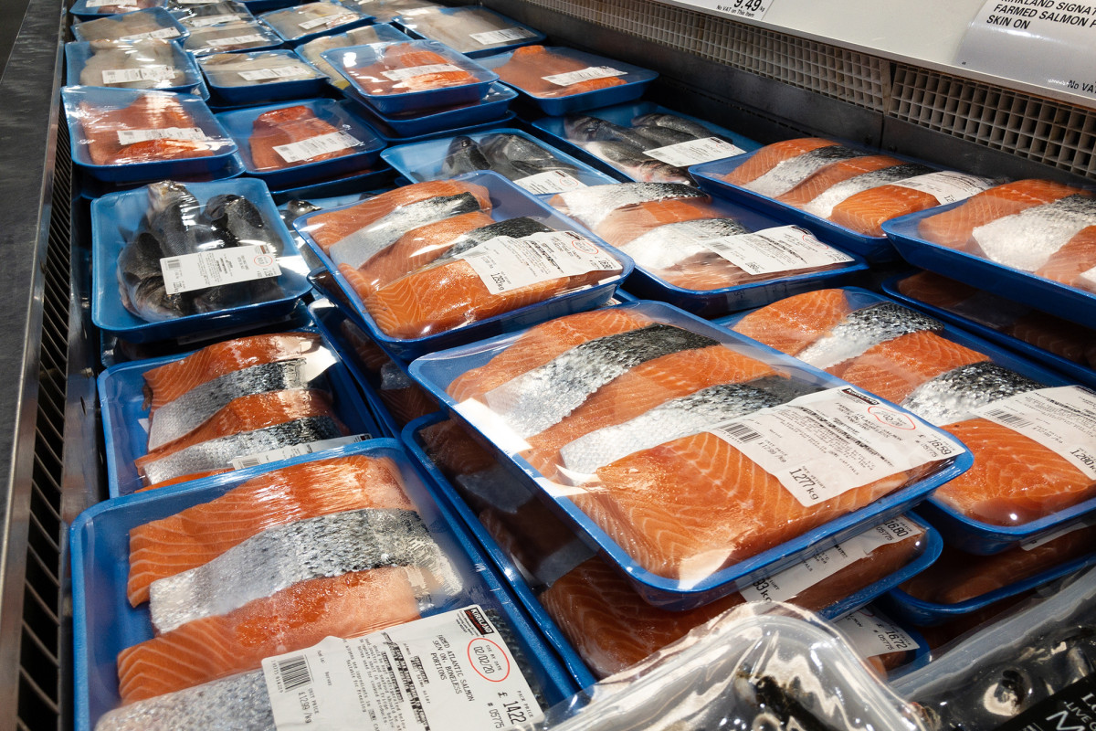 Coronavirus can survive on chilled salmon for eight days,
study claims 1
