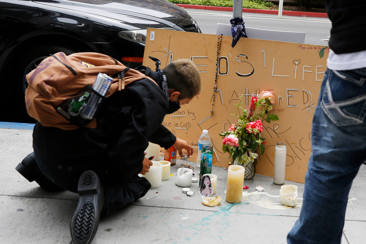 San Diego police probe claim that officer’s Instagram mocked
memorial for man he fatally shot 1