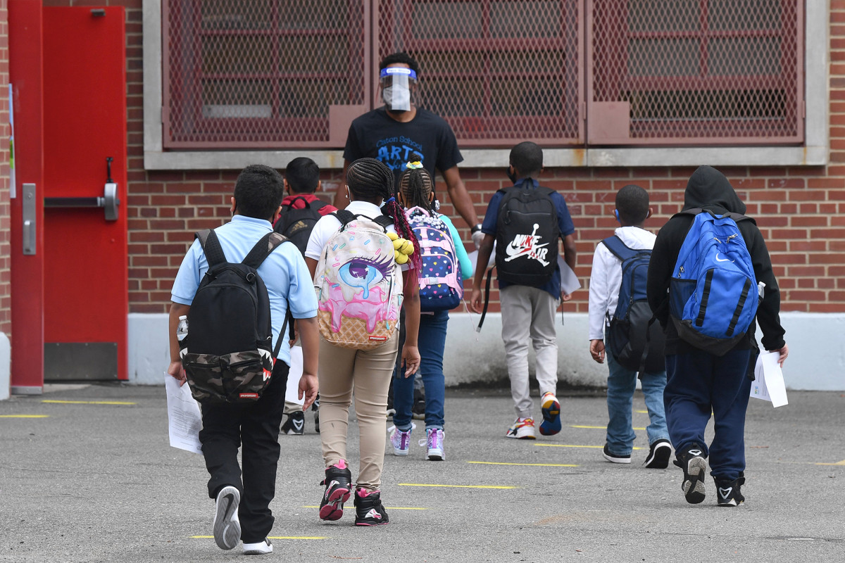 NYC public school students return to class amid lingering
COVID-19 concerns 1