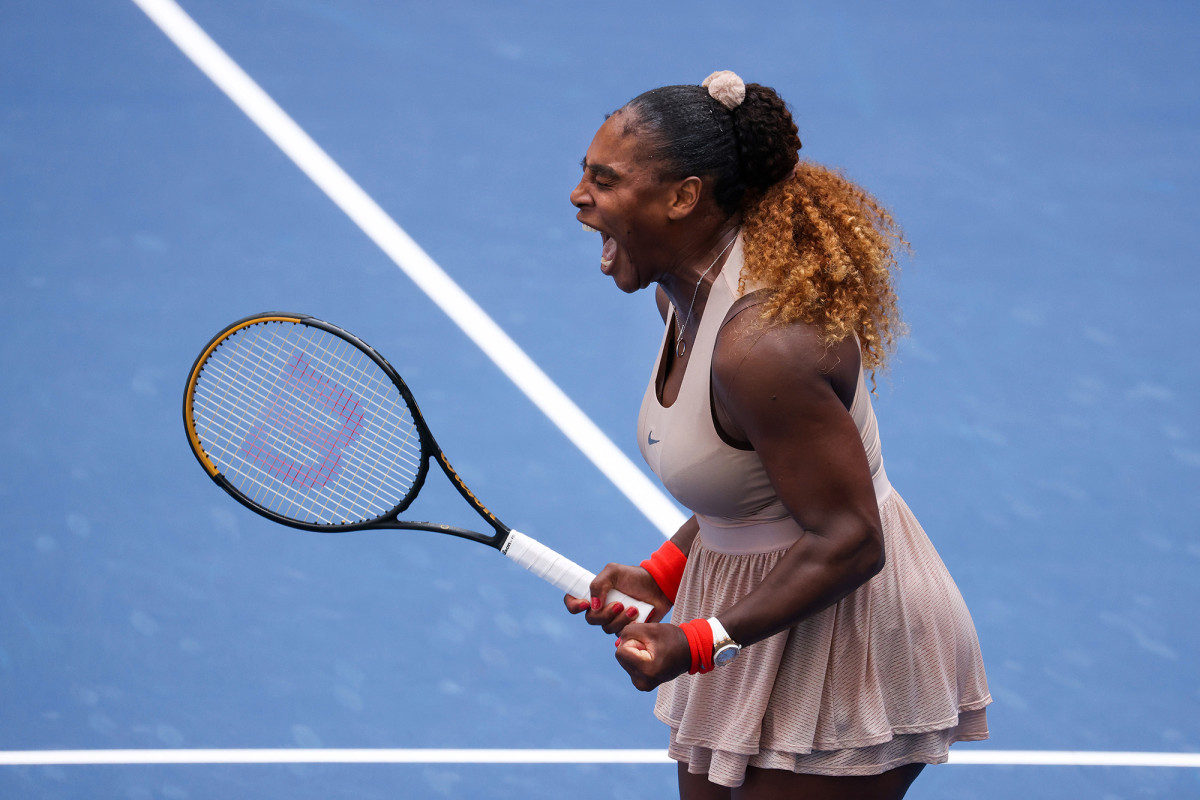 Serena Williams toughs out three-set victory in US
Open 1