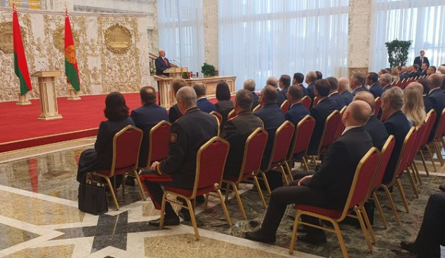 Belarus' Lukashenko Sworn-In At 'Secret' Ceremony To Avoid
Protests 1
