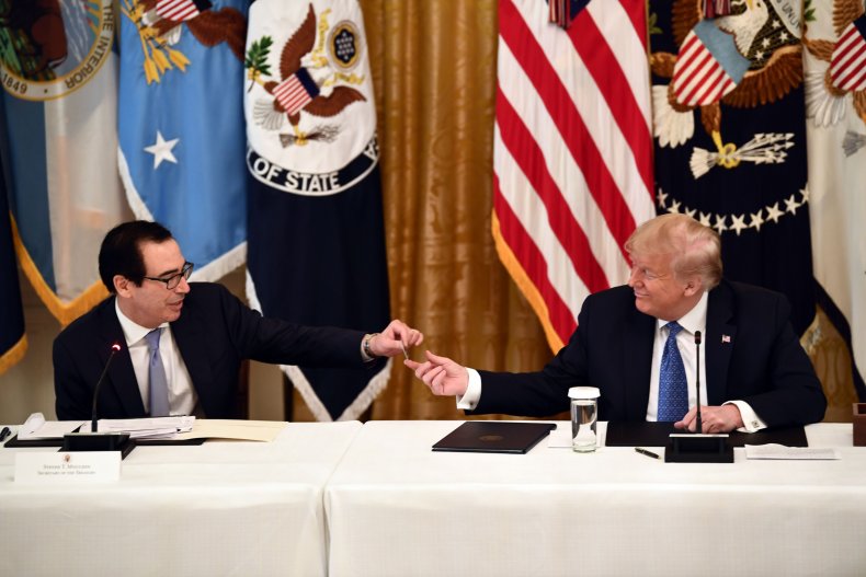 Steve Mnuchin Defends Record U.S. Deficit, Spending:
COVID-19 'Like a War' 1