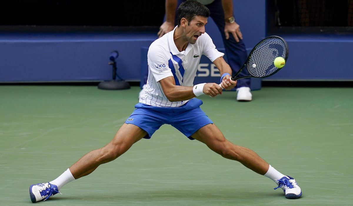 Djokovic out of US Open after hitting line judge with
ball 1