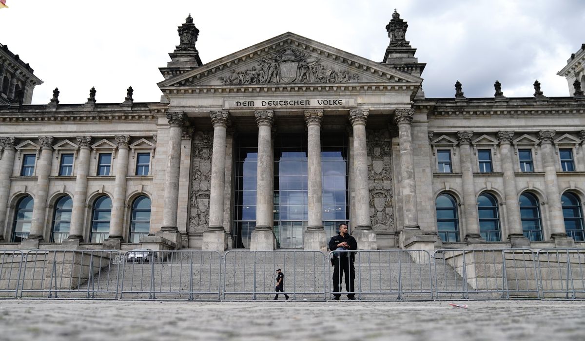 German officials: 1,000s of extremists joined virus
protest 1 German officials: 1,000s of extremists joined virus
protest 1