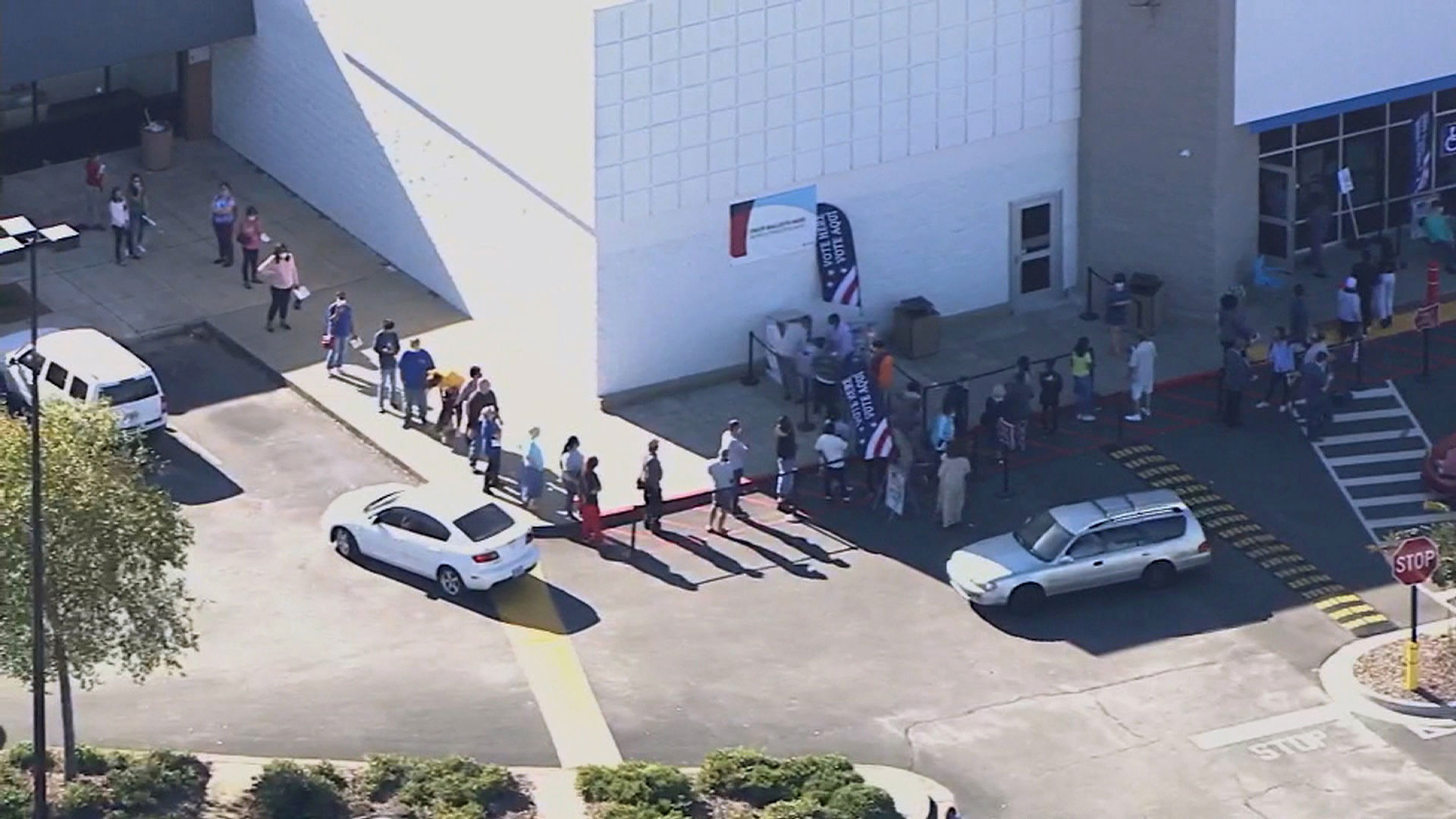 Georgia county's election office is experiencing an 8-hour
early voting wait time 1