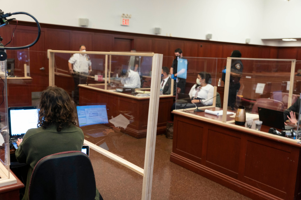 A peek inside NYC’s first socially-distanced jury trial
since COVID-19 shutdown 1