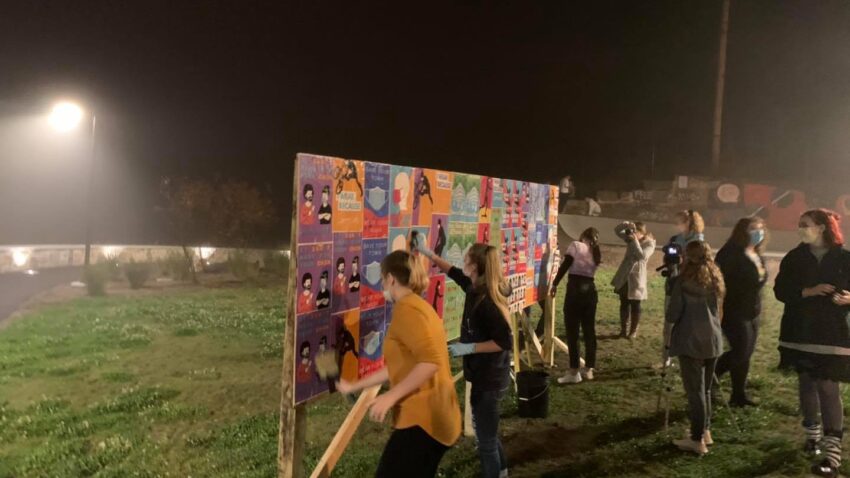 Plymouth may close skatepark after mask awareness wall
disappears in the night 1
