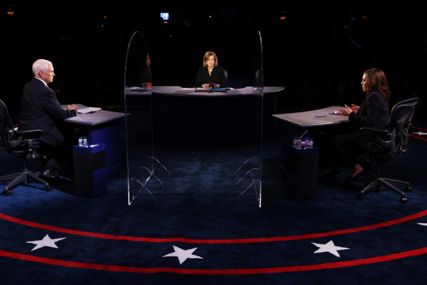 Pence, Harris spar over COVID-19 in vice presidential
debate 1