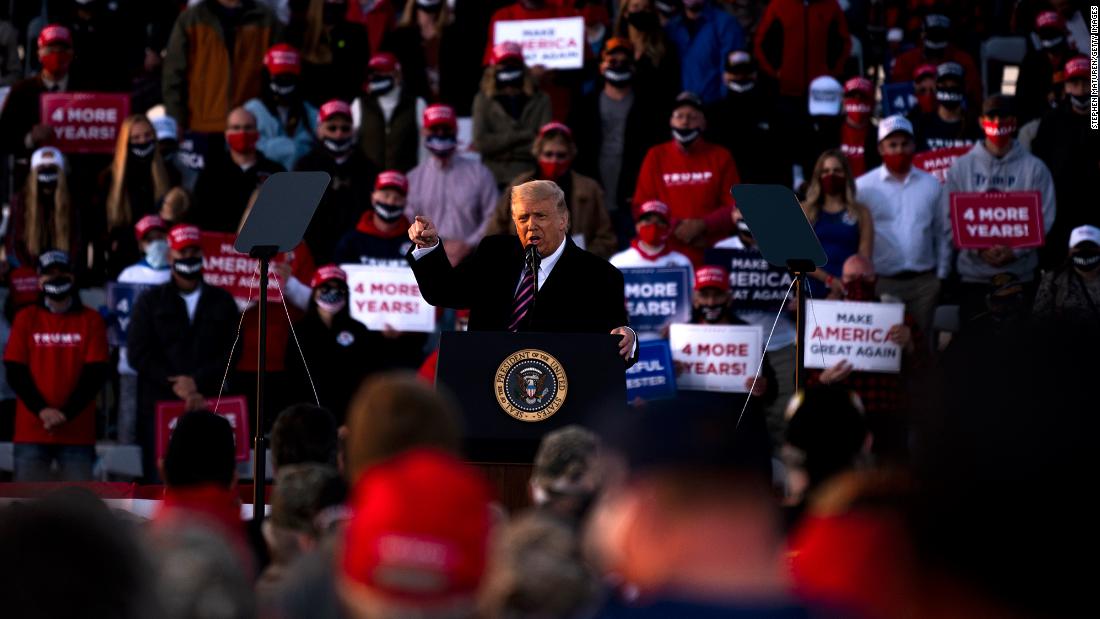 Minnesota reports three Covid-19 outbreaks related to Trump
campaign events 1