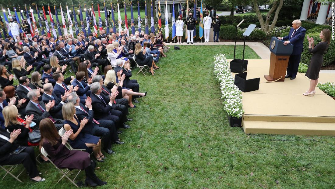Labor secretary's wife, who was at Rose Garden event, tests
positive for coronavirus 1