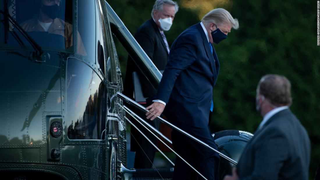 Trump's campaign rocked by coronavirus one month before
election 1