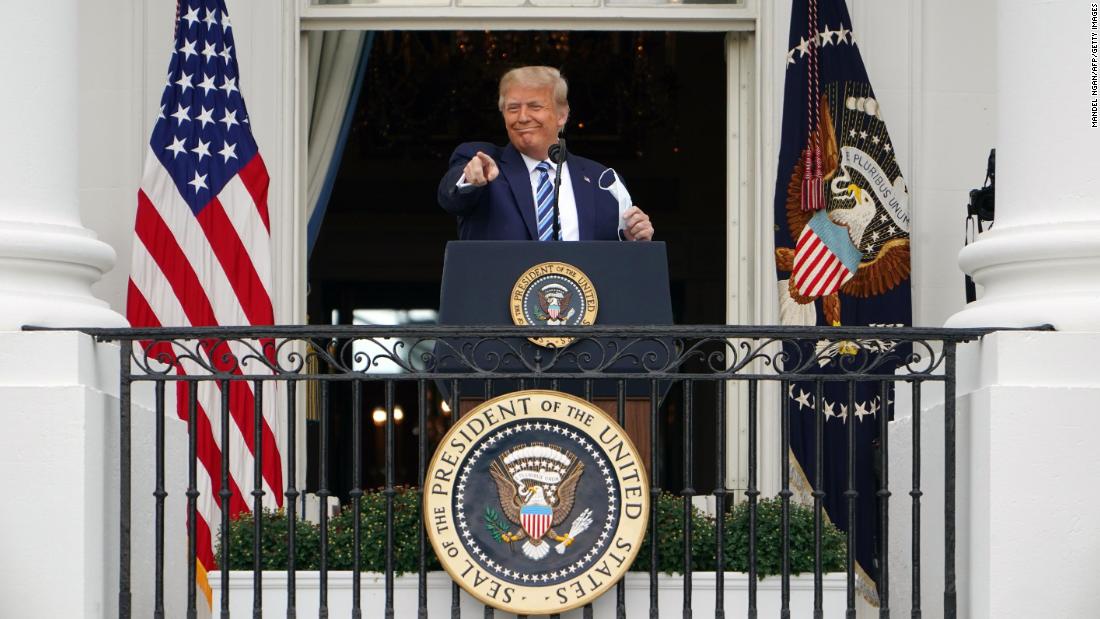 The President, who has repeatedly flouted best public health
practices since his Covid-19 diagnosis, declined last week to
participate in a virtual format 1
