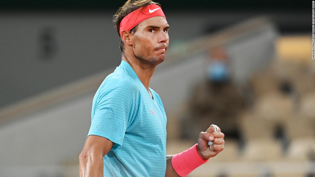 Rafael Nadal beats Novak Djokovic at French Open for record
tying 20th major 1