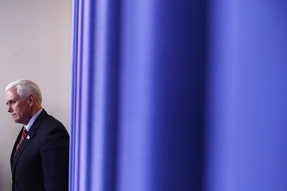 Pence absent from Covid-19 planning calls for more than a
month 1