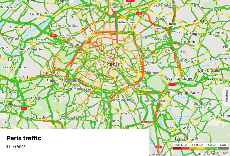 'Massive Traffic Jams' Across Paris As People Flee Ahead Of
Second COVID Lockdown  1