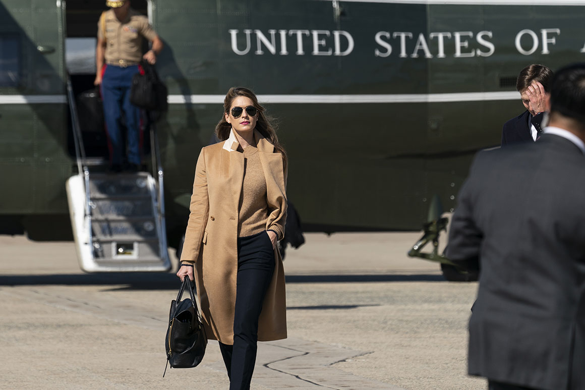 Hope Hicks, who flew with Trump twice this week, tests
positive for coronavirus 1