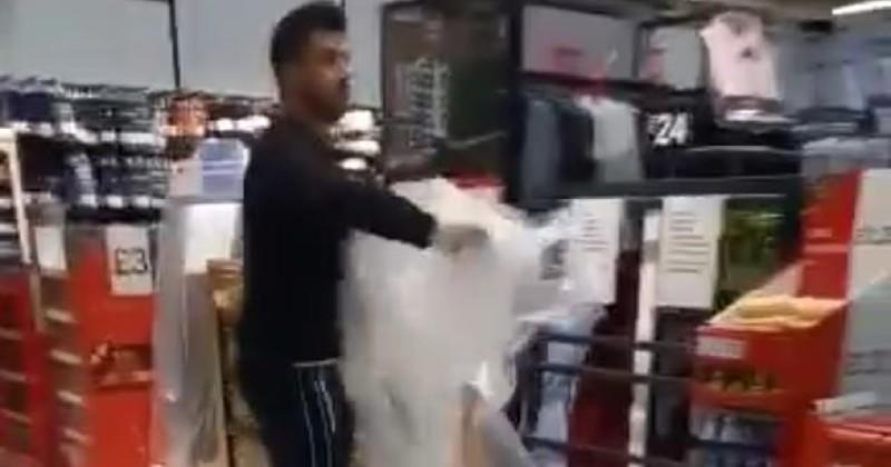Watch: Furious Welshman Tears Down Sheeting Off
"Non-Essential" Goods In COVID-Lockdown Protest 1