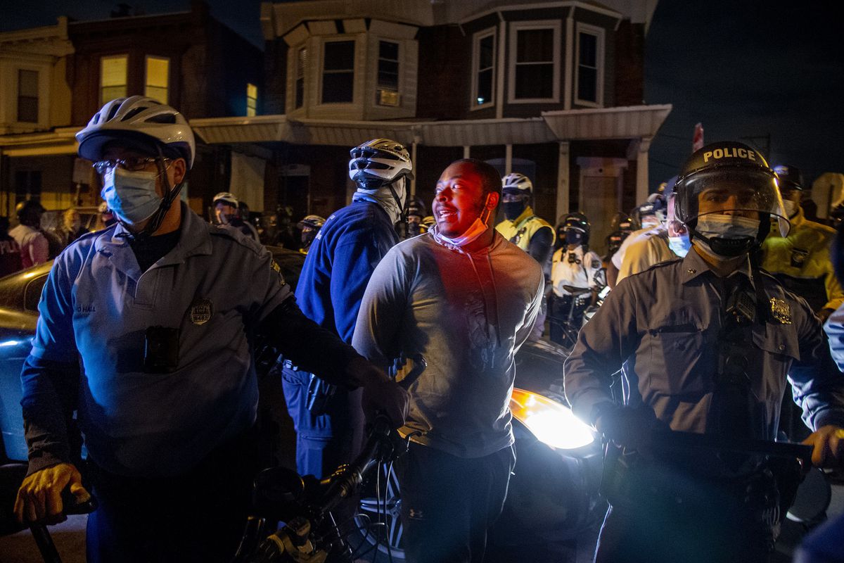 Philadelphia police find van full of explosives amid unrest
over officer-involved shooting of Walter Wallace Jr. 1 Philadelphia police find van full of explosives amid unrest
over officer-involved shooting of Walter Wallace Jr. 1