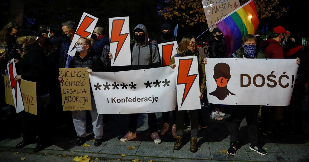 Women Converge on Warsaw, Largest Protests in Poland in
Decades 1