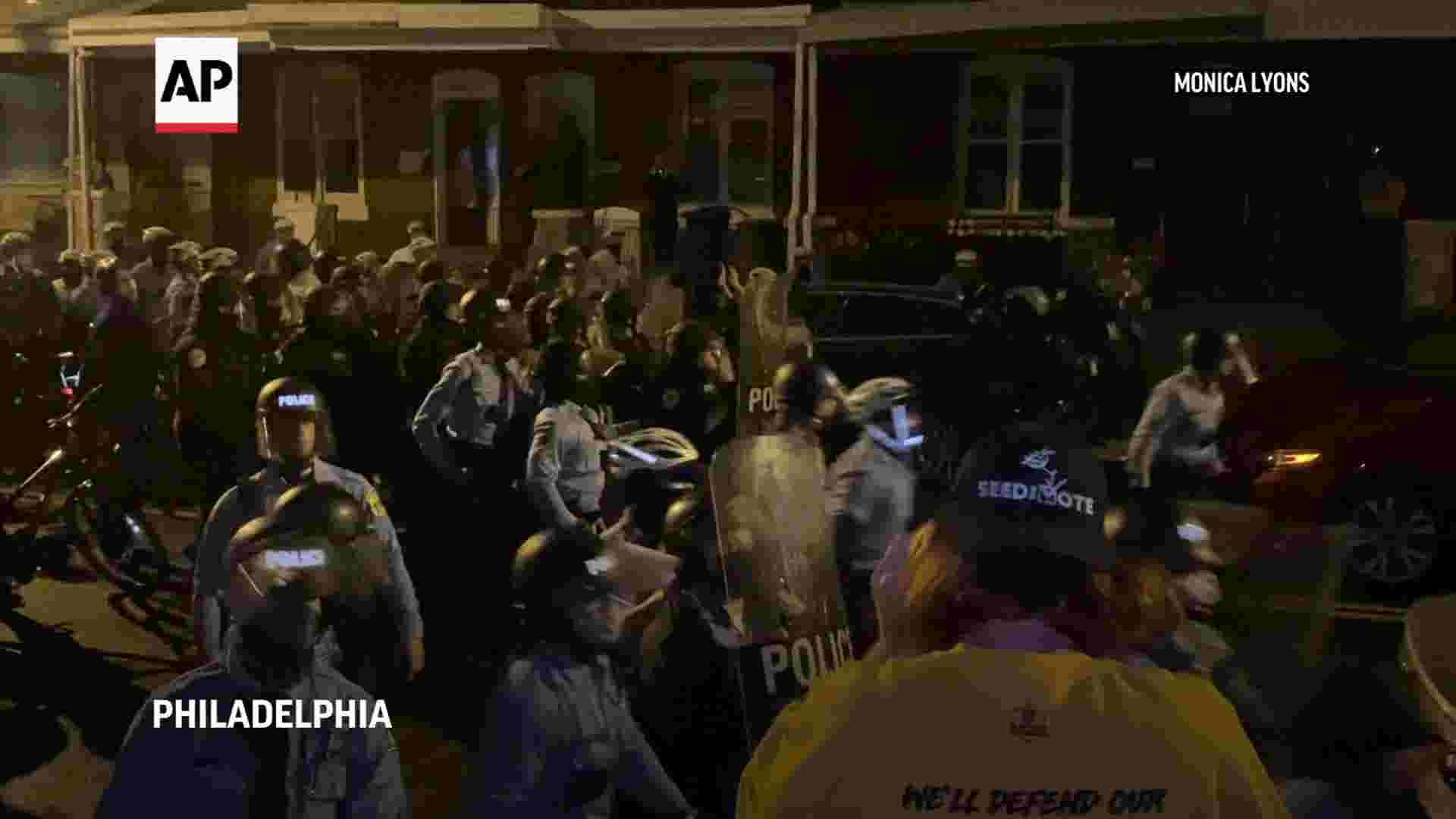 Protester beaten by officer after fatal PA shooting 1