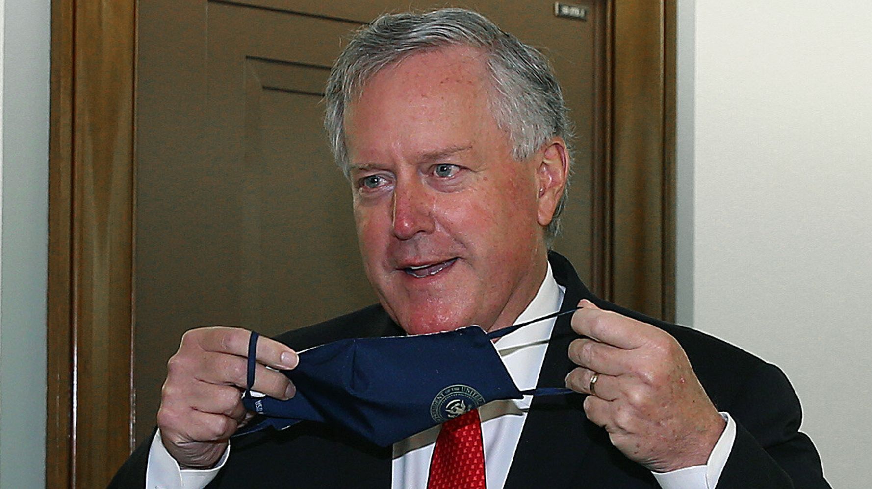 Disdainful Mark Meadows Refuses Reporter Request To Put On
His Face Mask 1