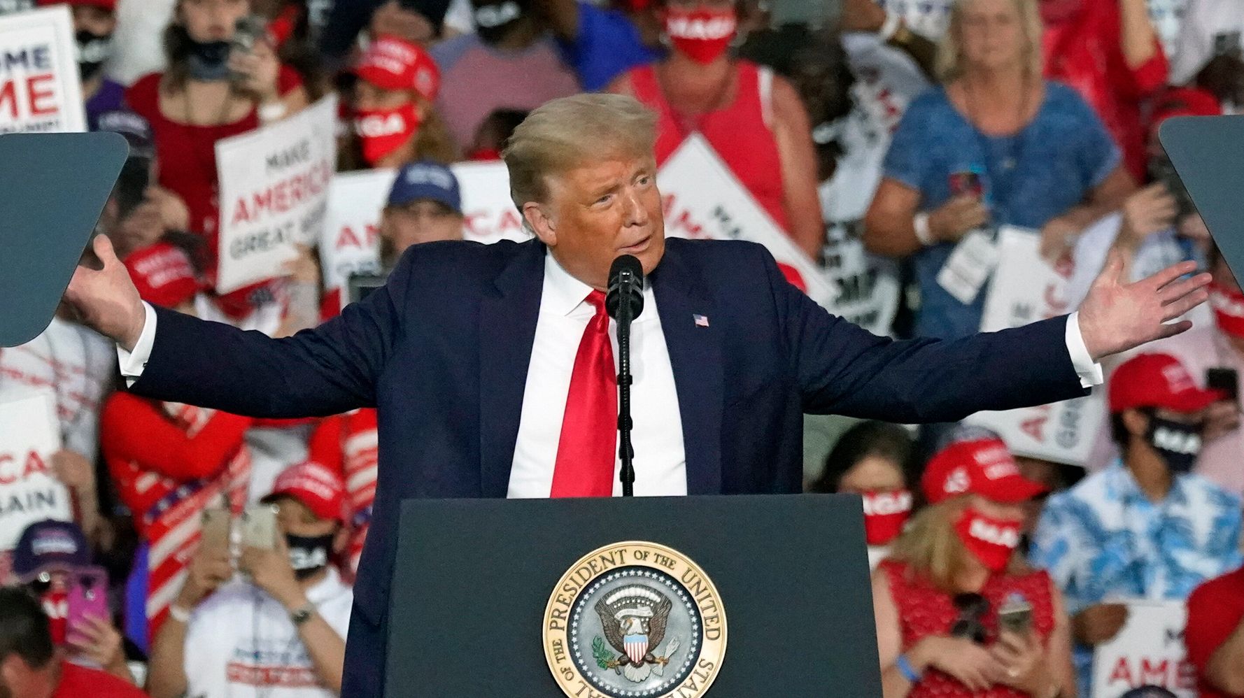 Trump Goes Back To Downplaying Coronavirus Risks At First
Rally Since His Diagnosis 1