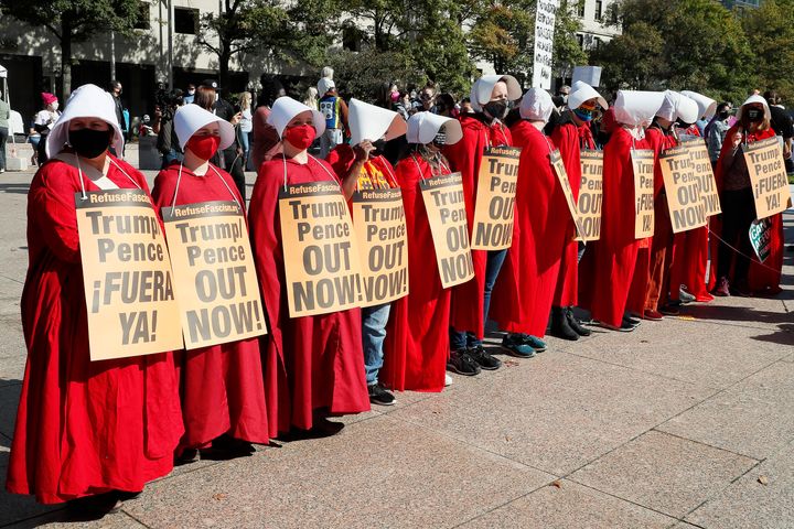 Thousands Join Nationwide Women’s Marches To Protest Barrett
Supreme Court Nomination 1