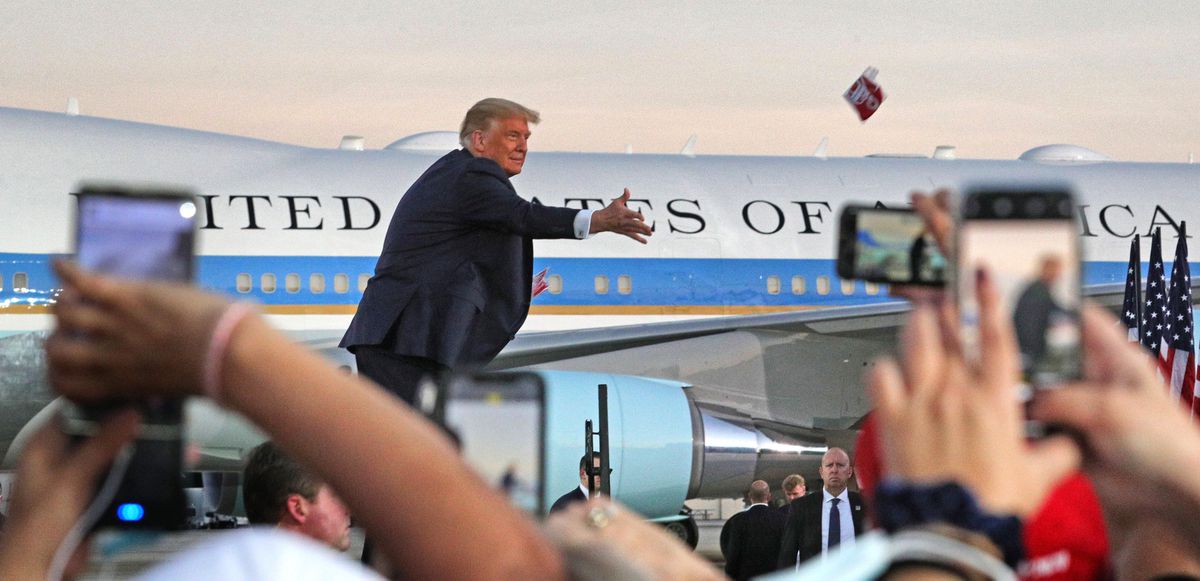 Column: Trump’s dance, McConnell’s COVID cackle show
reckless disregard for surging coronavirus pandemic 1