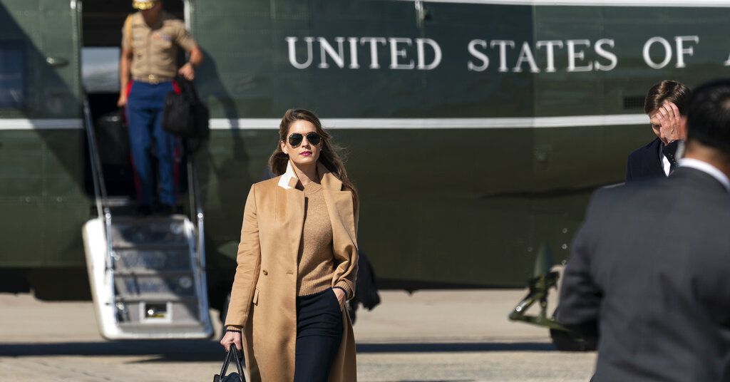 Hope Hicks, close Trump aide, tests positive for
COVID-19 1
